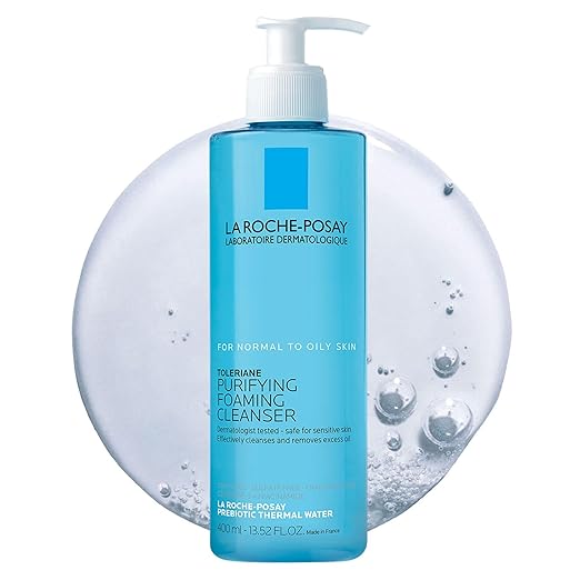 717F3ObzIeL._SX522_.jpg La Roche-Posay Toleriane Purifying Foaming Facial Cleanser, Oil Free Face Wash for Women & Men - Image 1